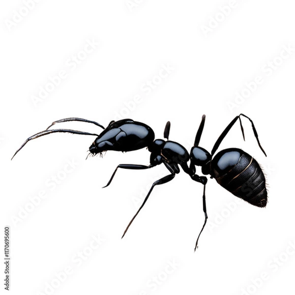 Obraz black ant ; isolated on a transparent background