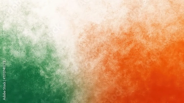 Fototapeta Abstract Retro Web Banner Design Grainy Orange, White, and Green Gradient Background"
