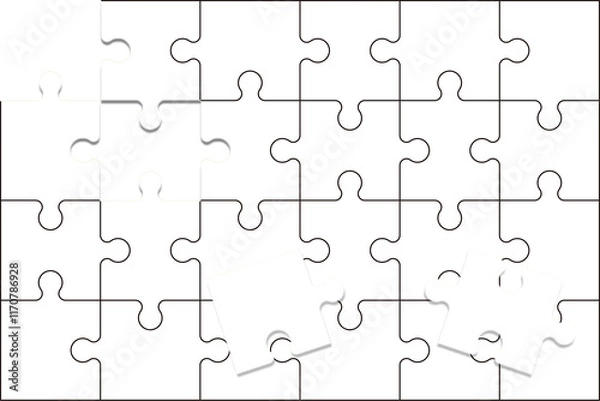 Obraz ジグソーパズル　無地　白　イメージ素材