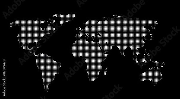 Obraz world map - weltkarte