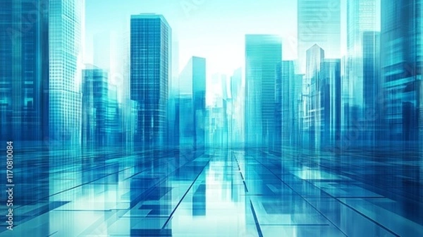Fototapeta Innovative Architecture with Dynamic Flowing Lines