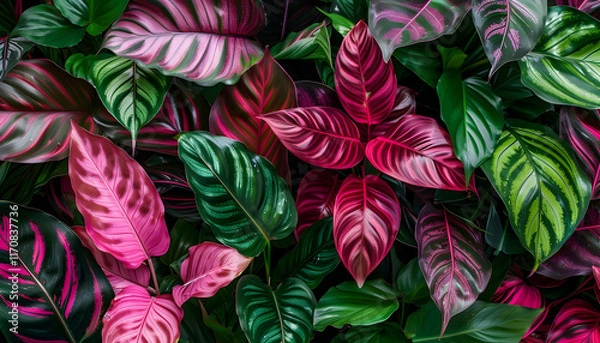 Fototapeta Vibrant Tropical Leaf Illustration