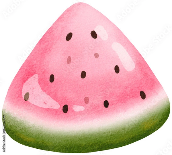 Obraz Hand drawn cute watermelon.
