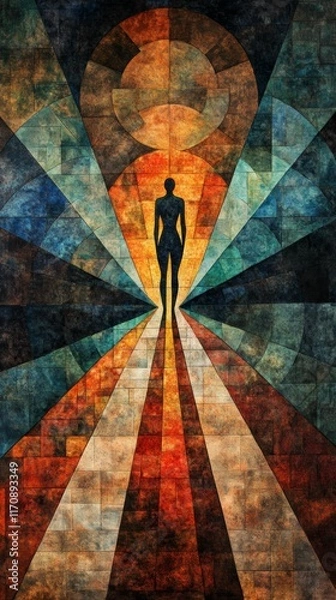 Fototapeta The Split Path, Psychotic Disorders