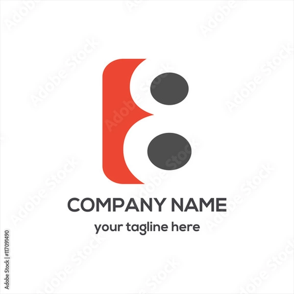 Obraz Number 8 Logo Vector