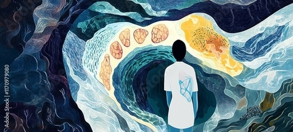 Fototapeta The Mirror of Sensations, Somatic Symptom Disorder