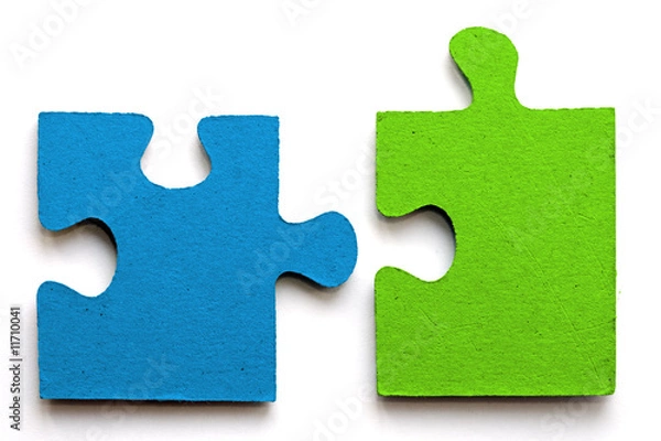 Obraz jasnoniebieski i zielony puszki do piły