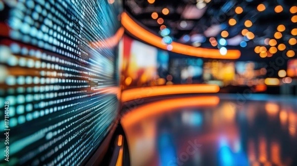 Fototapeta Digital News Studio: A Glimpse into the World of Broadcasting and Information Technology