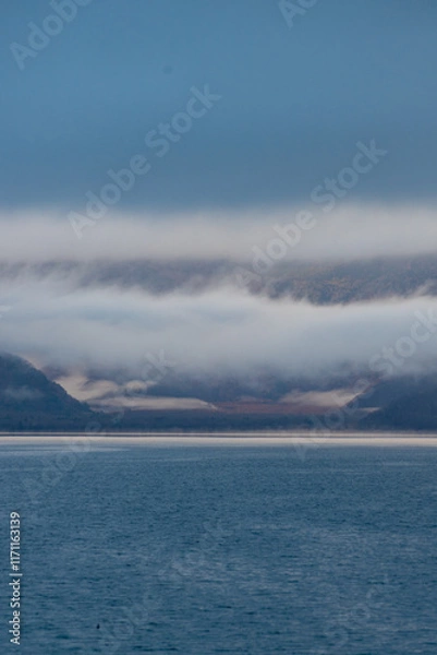 Fototapeta Fog in the Mountains