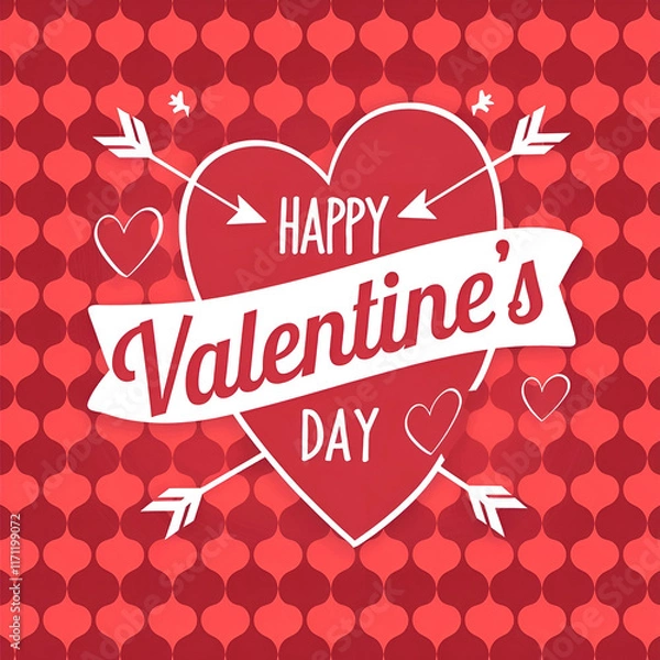 Fototapeta Celebrate Love in Style Happy Valentine's Day! ai generated