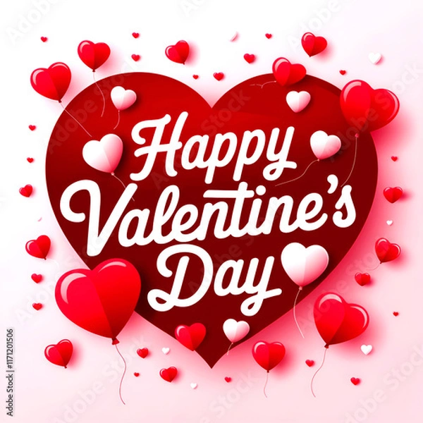 Fototapeta Celebrate Love in Style Happy Valentine's Day! ai generated