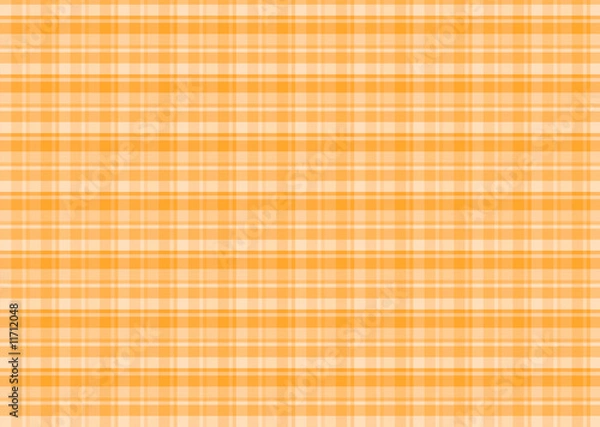 Fototapeta 春のギンガムチェック柄　オレンジ