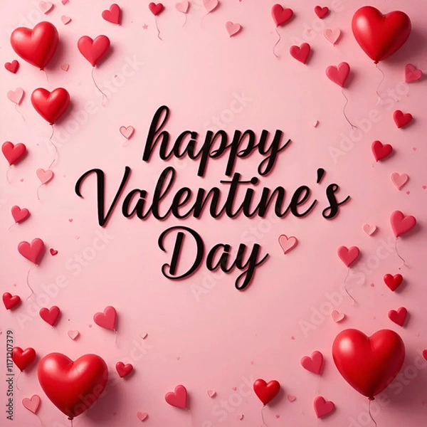 Fototapeta Celebrate Love in Style Happy Valentine's Day! ai generated