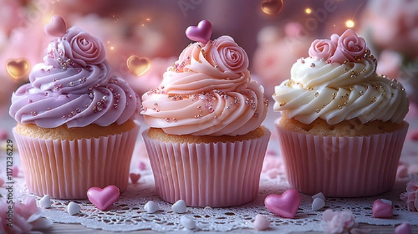 Obraz Cupcake Valentine