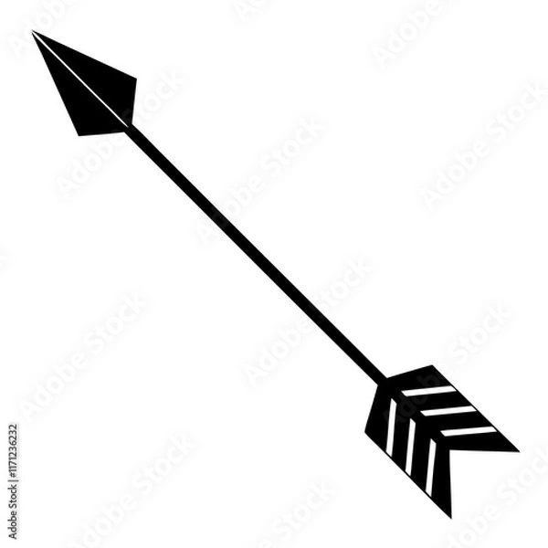 Fototapeta arrow silhouette vector illustrator