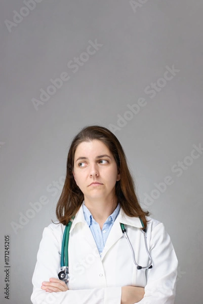 Obraz Portrait of a sad doctor