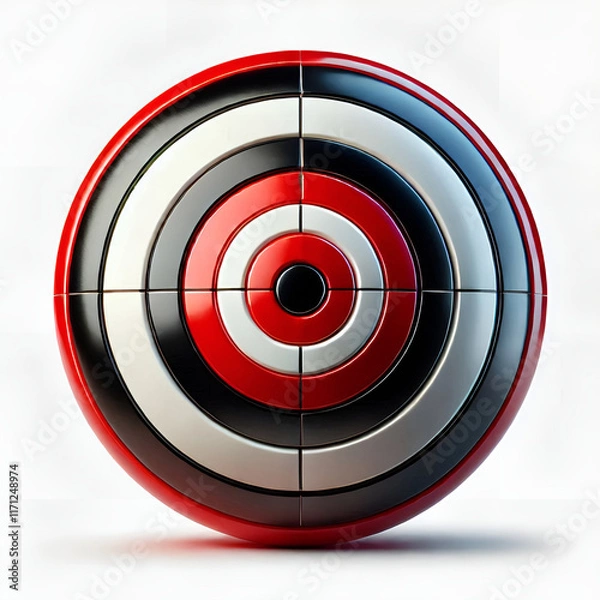 Fototapeta Target for darts on a white background isolated