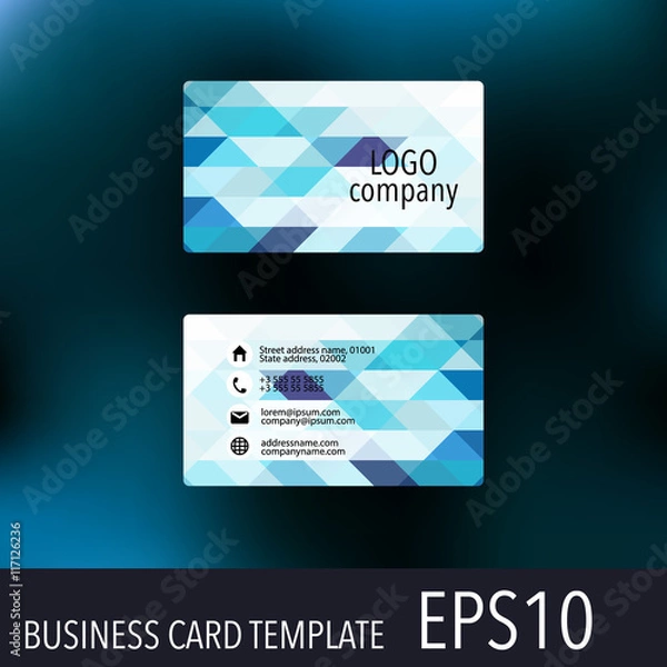 Obraz Vector business cards