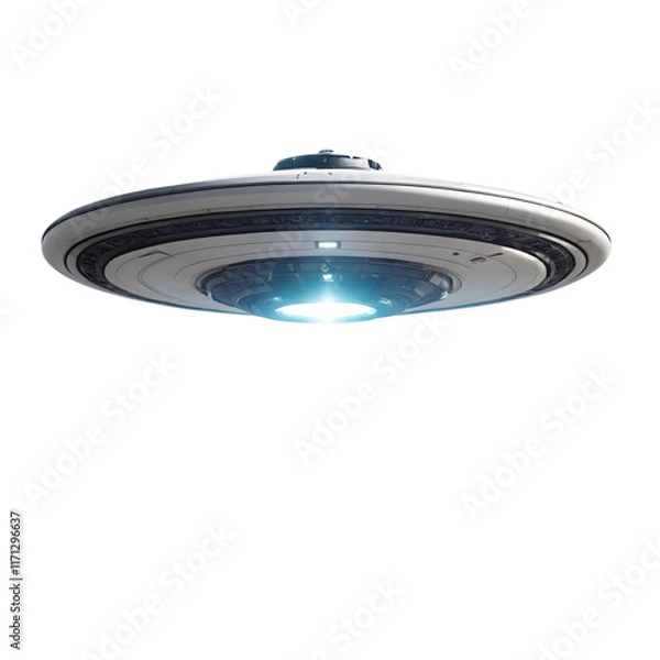 Obraz Transparent Alien UFO - Futuristic Sci-Fi Craft