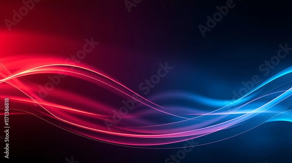 Fototapeta  a glowing blue abstract shape that appears to be hovering in a dark, textured space. T background