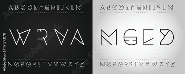 Fototapeta Classic typography serif font. Uppercase, lowercase, ligatures, ampersand, alternate, and number. Vector illustration word. Lettering Minimal Fashion Designs Romance Elegant.