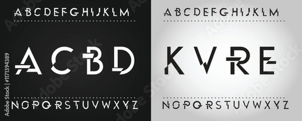 Fototapeta Classic typography serif font. Uppercase, lowercase, ligatures, ampersand, alternate, and number. Vector illustration word. Lettering Minimal Fashion Designs Romance Elegant.