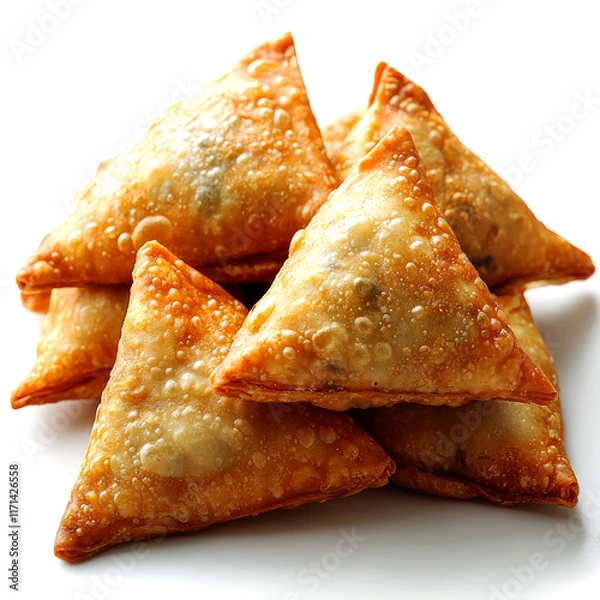 Obraz Crispy Golden Samosas: A Culinary Delight