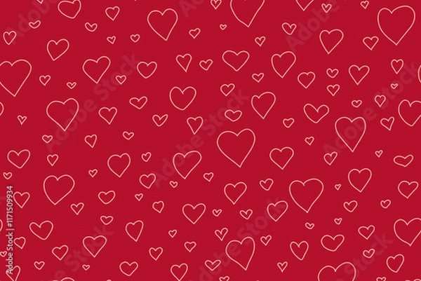 Obraz seamless background with hearts