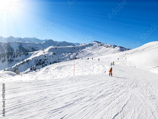 Obraz Kitzbuhel, ski resort in Austrian Alps