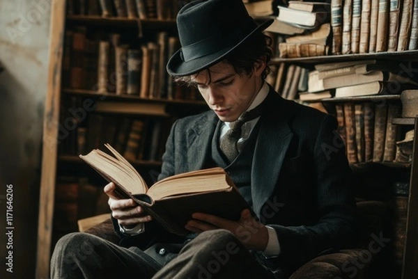 Fototapeta Reading List Before Isolated and White Background