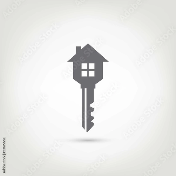 Fototapeta Key house logo