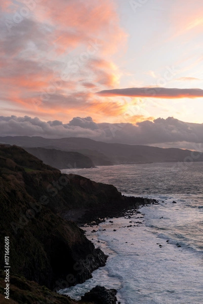 Obraz sunset over the ocean