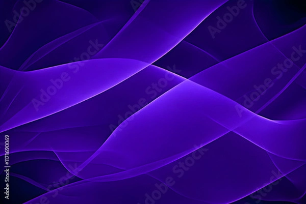 Fototapeta Abstract purple flowing wave background.  Perfect for websites, presentations, and designs needing a luxurious, elegant feel.