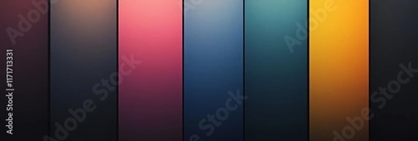Obraz gradient backgrounds composed of colourful vertical panels transitioning through hues of pink, orange, blue, and green