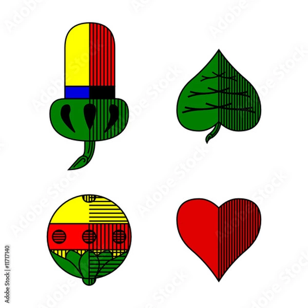 Obraz spielkarten deutsches blatt