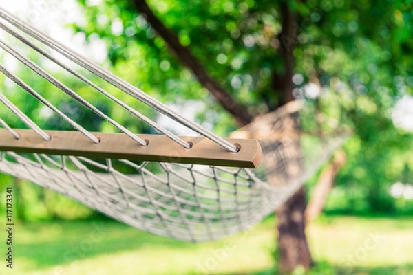 Obraz White hammock among the trees