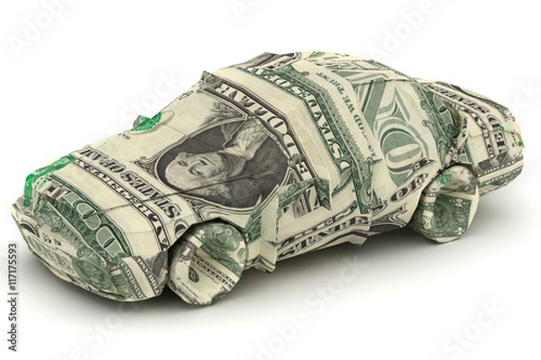 Obraz Origami dolara samochodowego