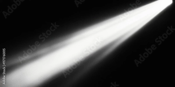 Fototapeta dark background, bright beam of light, diagonal illumination, high contrast, abstract, minimalist, dramatic lighting, black and white, ethereal glow, mysterious atmosphere, shadow play, spotlight effe