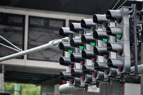 Obraz Racing green traffic light