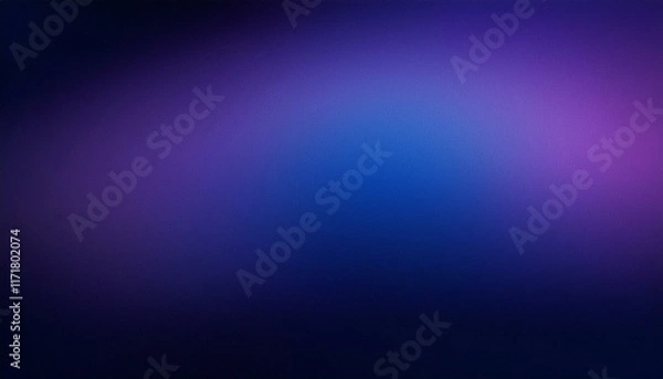 Fototapeta abstract dark blurry background with gradient in black blue purple colors and grainy texture