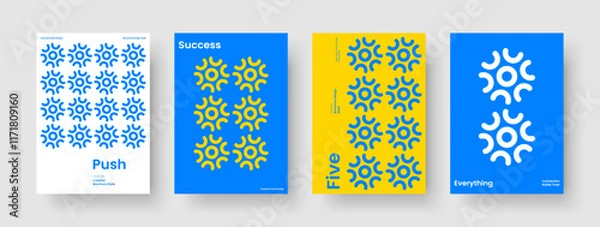 Fototapeta Geometric Banner Template. Isolated Book Cover Design. Modern Flyer Layout. Business Presentation. Background. Poster. Report. Brochure. Leaflet. Brand Identity. Newsletter. Advertising. Handbill