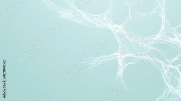Fototapeta Minimalist Abstract Network Background with Geometric Lines and Pastel Gradient Design 30