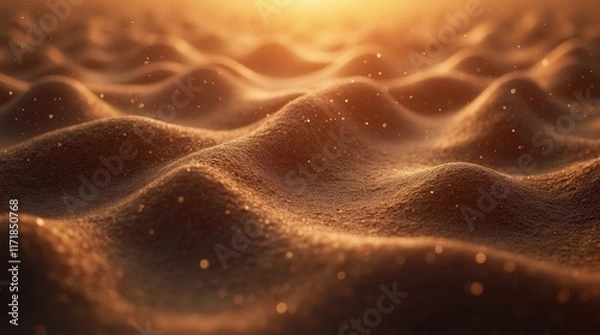 Fototapeta Abstract Wavy Wooden Texture Background with Deep Grooves and Light Play.
