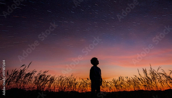 Obraz 空を見つめる