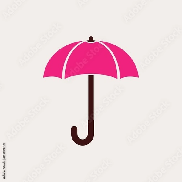 Fototapeta Umbrella vector icon.