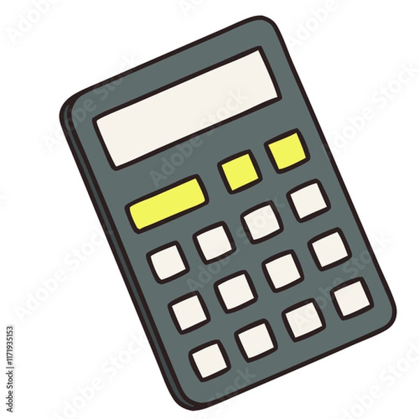 Obraz Flat Design Calculator Illustration
