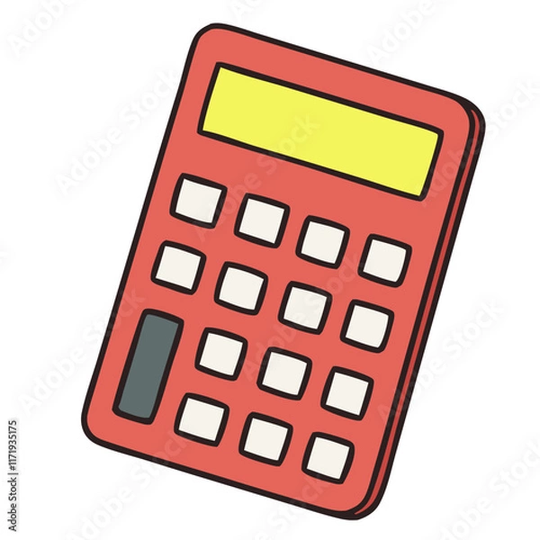 Obraz Colorfull Calculator Illustration