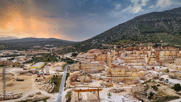 Obraz Marble quarry in Orosei, Sardinia