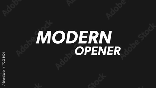 Fototapeta Slide Across Opener Titles Overlay
