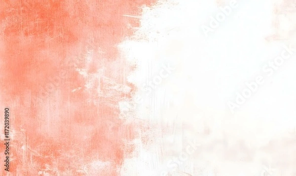 Obraz Soft Coral and White Textured Background for Creative Design Use